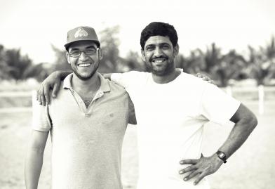 Mohammed Ramadan and Abbas Khan, Photoshoot helpers